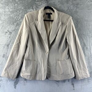 The Limited Stretch Blazer Women's L Tan Beige